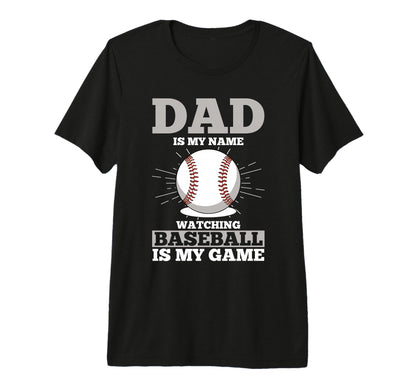 Fathers Day Baseball Dad Parent Tri T-Shirt - Trendy Graphic for Adults - T-Shirt, Sweatshirt, Hoodie