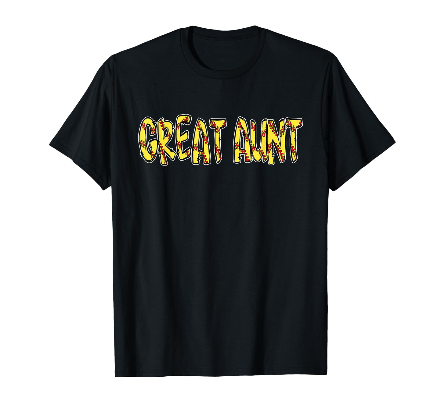 Softball Great Aunt Birthday Party T-Shirt - Minimalist Print Men Women - T-Shirt, Sweatshirt, Hoodie