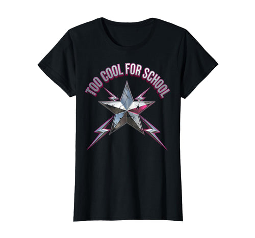 Too School Grunge Womens T-Shirt - Minimalist Print for Adults - T-Shirt, Sweatshirt, Hoodie