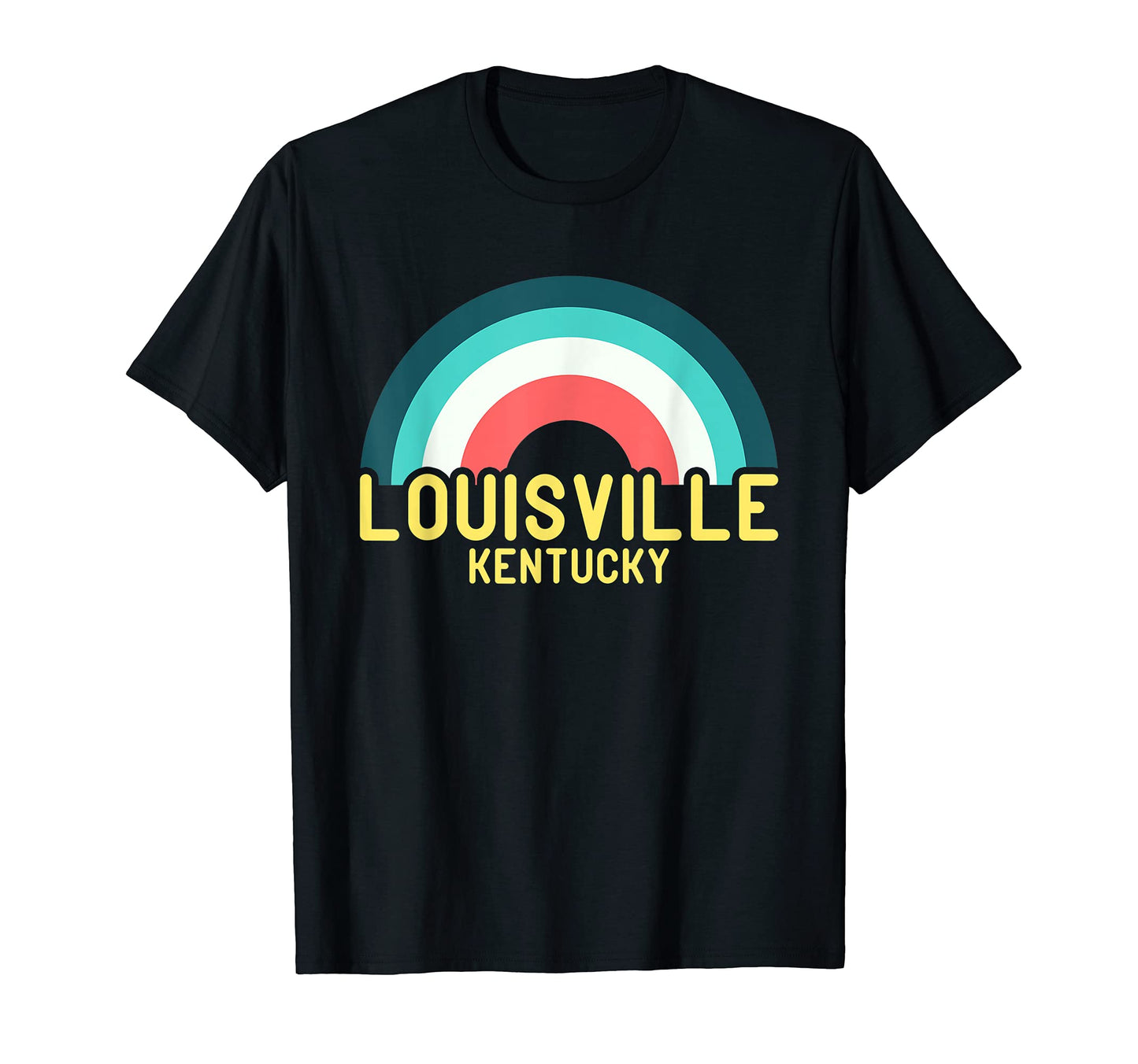Louisville Kentucky Rainbow T-Shirt - Custom Art Print Unisex - T-Shirt, Sweatshirt, Hoodie