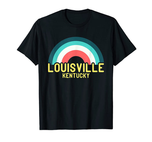 Louisville Kentucky Rainbow T-Shirt - Custom Art Print Unisex - T-Shirt, Sweatshirt, Hoodie