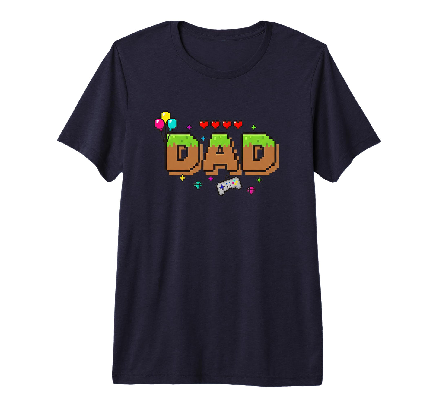 Dad Pixel Gamer Dad Video Game Dad T-Shirt - Novelty Apparel for Adults - T-Shirt, Sweatshirt, Hoodie