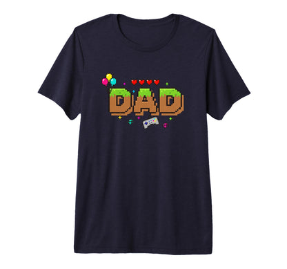 Dad Pixel Gamer Dad Video Game Dad T-Shirt - Novelty Apparel for Adults - T-Shirt, Sweatshirt, Hoodie