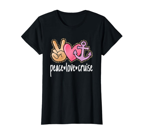 Peace Love Cruise Sea Trip T-Shirt - Trendy Graphic Unisex - T-Shirt, Sweatshirt, Hoodie