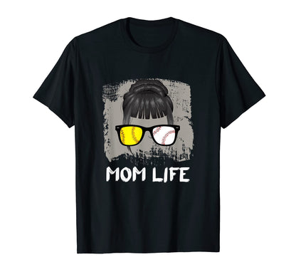 Mom Life Sport Mother Sunglasses T-Shirt - Casual Everyday Wear Men Women - T-Shirt, Sweatshirt, Hoodie