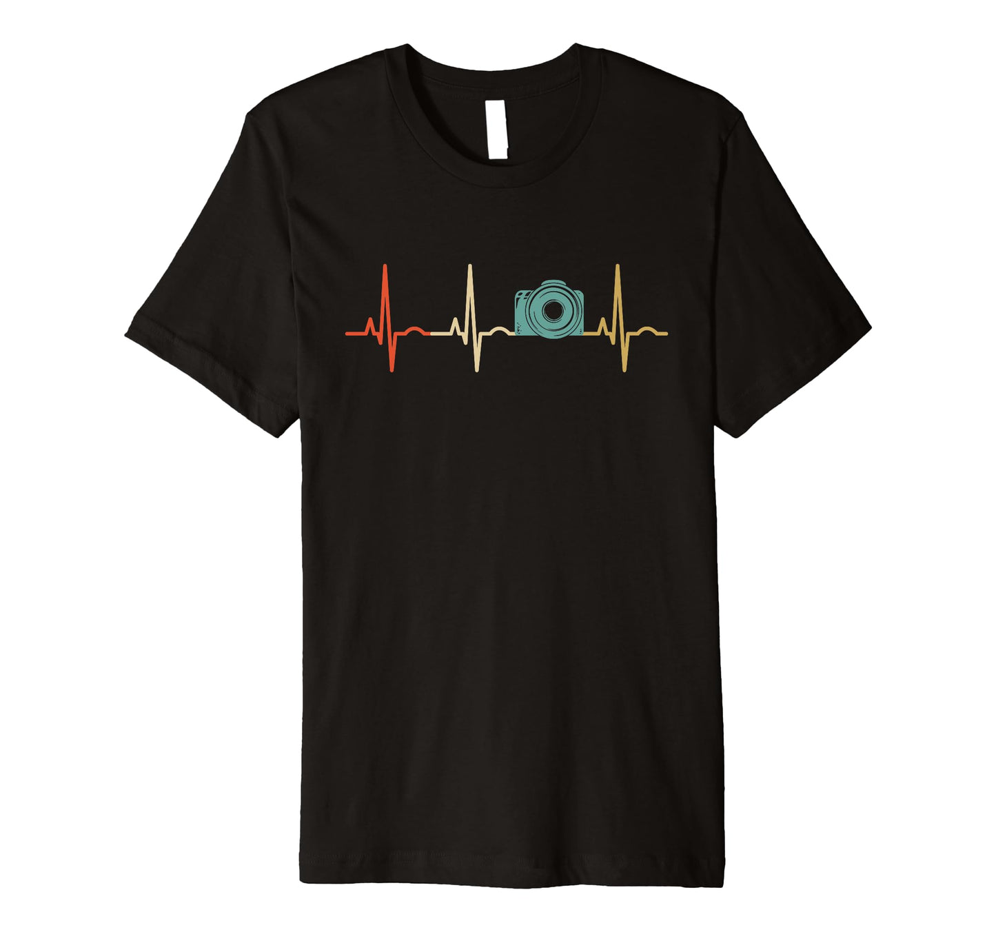 Heartbeat Photography Camera Photographer T-Shirt - Graphic Print Men Women - T-Shirt, Sweatshirt, Hoodie
