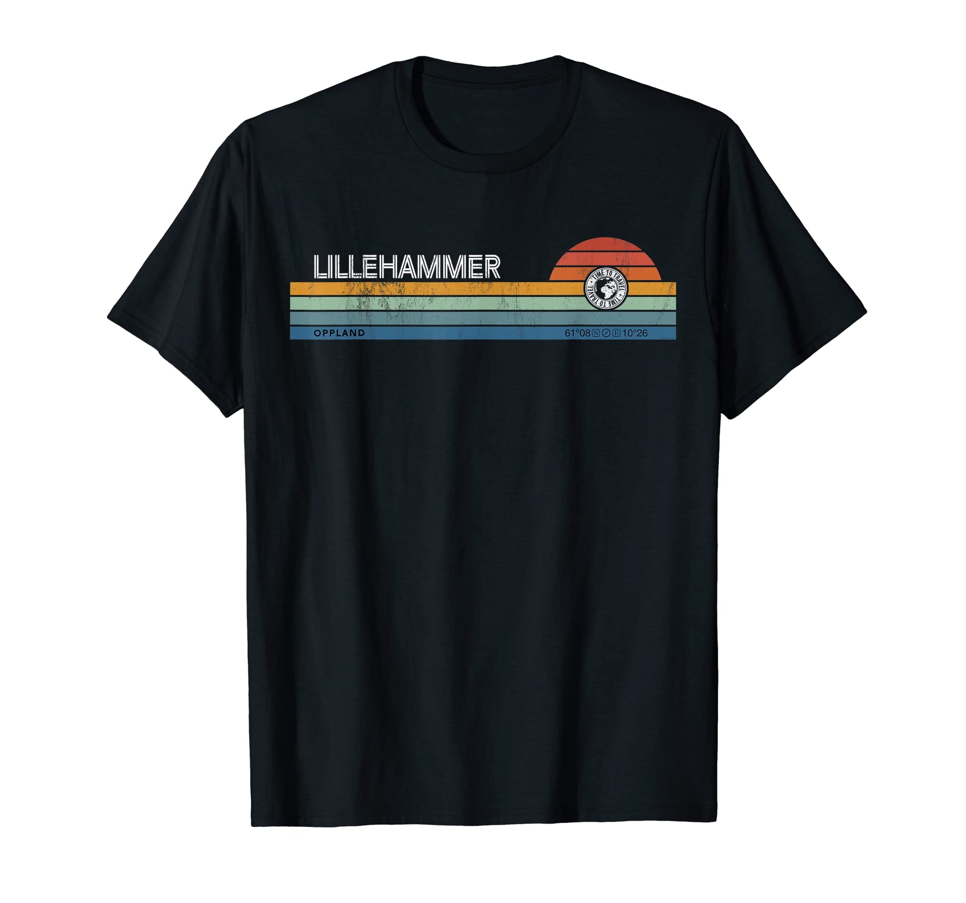 Lillehammer Oppland Norway Sunset T-Shirt - Minimalist Print for Adults - T-Shirt, Sweatshirt, Hoodie