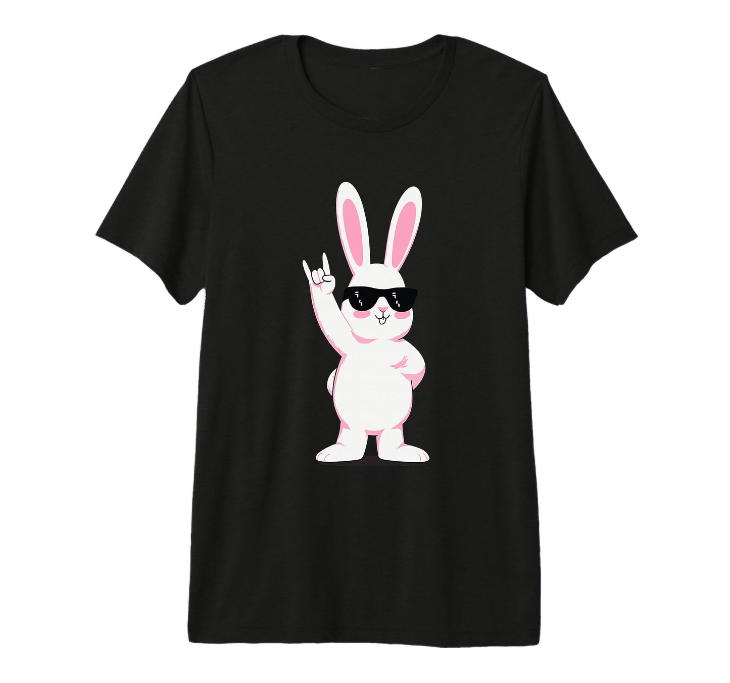 Bunny Rock Funny Rabbit Sunglasses T-Shirt - Novelty Apparel for Adults - T-Shirt, Sweatshirt, Hoodie