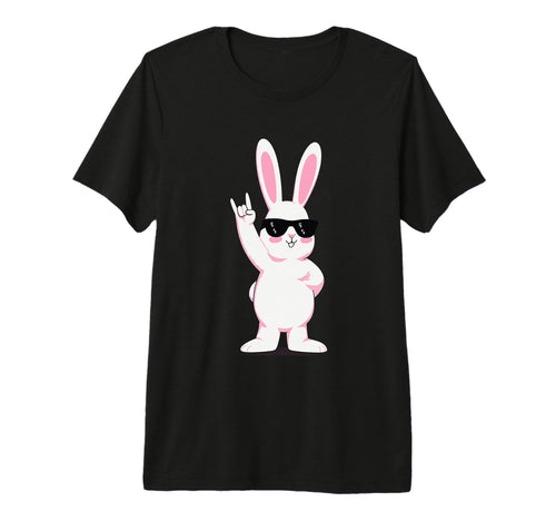 Bunny Rock Funny Rabbit Sunglasses T-Shirt - Novelty Apparel for Adults - T-Shirt, Sweatshirt, Hoodie