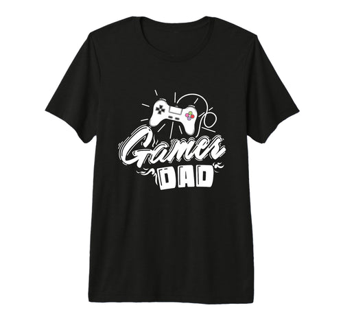 Console Controller Gamer Dad Tri Blend T-Shirt - Aesthetic Graphic Unisex - T-Shirt, Sweatshirt, Hoodie