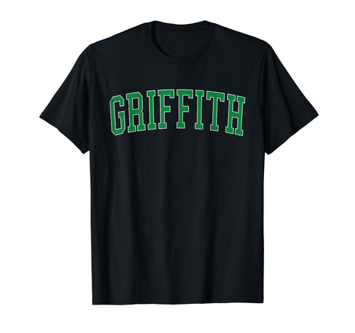Griffith Distressed Green Varsity T-Shirt - Minimalist Print Unisex - T-Shirt, Sweatshirt, Hoodie