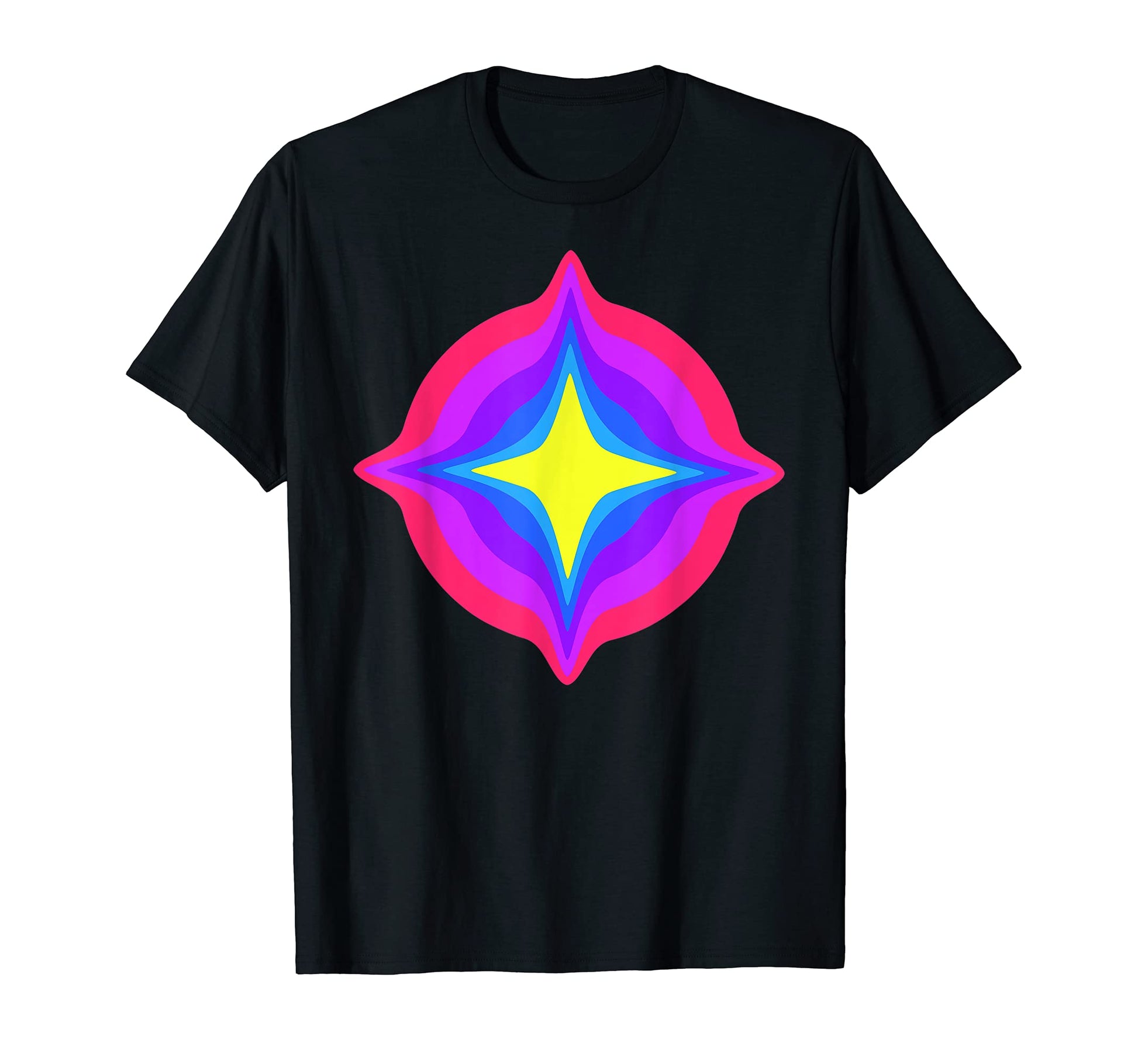 Drippy Star Yoga Trippy Glitch T-Shirt - Casual Everyday Wear for Adults - T-Shirt, Sweatshirt, Hoodie