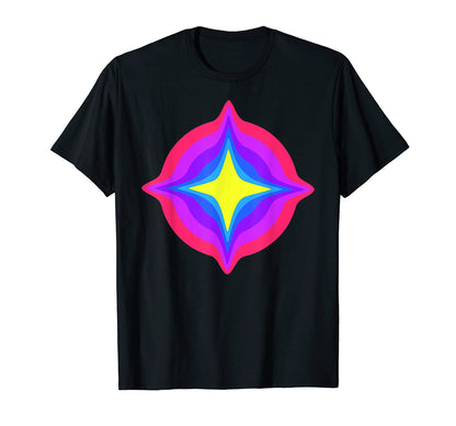 Drippy Star Yoga Trippy Glitch T-Shirt - Casual Everyday Wear for Adults - T-Shirt, Sweatshirt, Hoodie