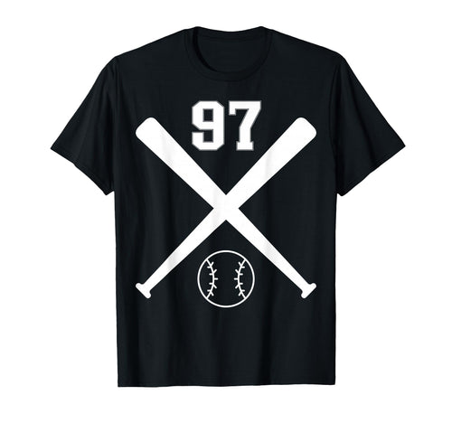 Baseball Softball Number 97 T-Shirt - Custom Art Print Men Women - T-Shirt, Sweatshirt, Hoodie