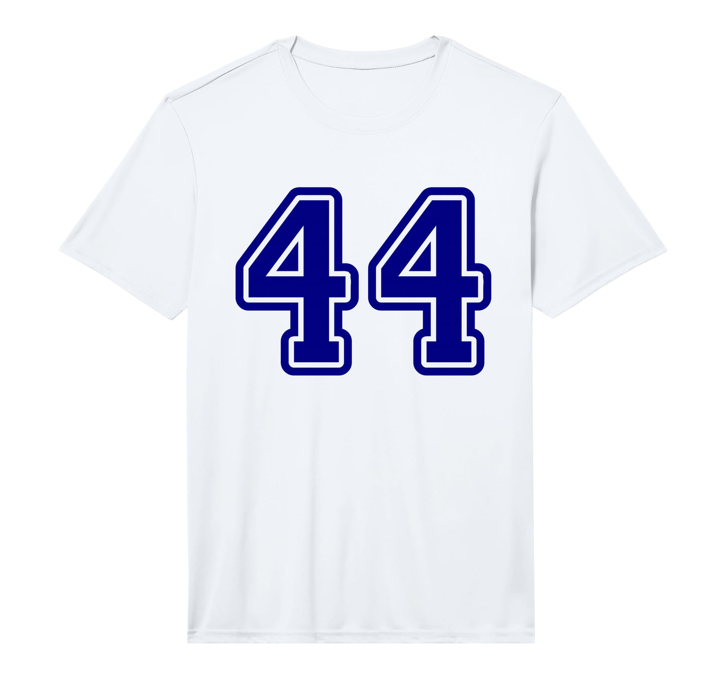 Blue Sports Team Number 44 Performance T-Shirt - Aesthetic Graphic Unisex - T-Shirt, Sweatshirt, Hoodie