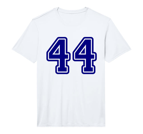 Blue Sports Team Number 44 Performance T-Shirt - Aesthetic Graphic Unisex - T-Shirt, Sweatshirt, Hoodie