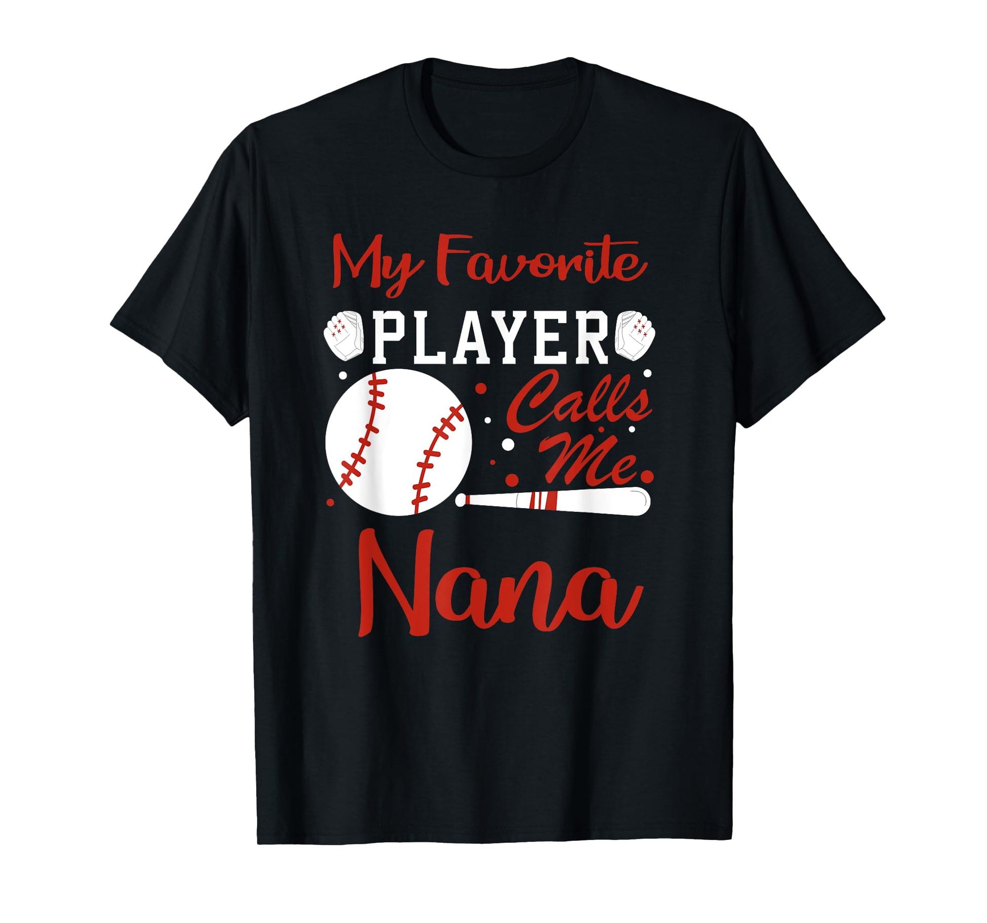 Baseball Grandma My Favorite Player T-Shirt - Graphic Print for Adults - T-Shirt, Sweatshirt, Hoodie