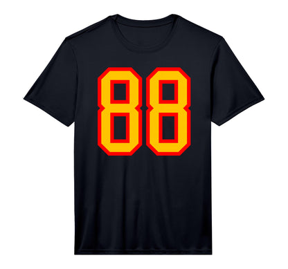 Red Yellow Sports Team Number 88 T-Shirt - Aesthetic Graphic Men Women - T-Shirt, Sweatshirt, Hoodie