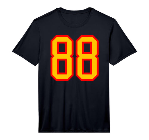 Red Yellow Sports Team Number 88 T-Shirt - Aesthetic Graphic Men Women - T-Shirt, Sweatshirt, Hoodie