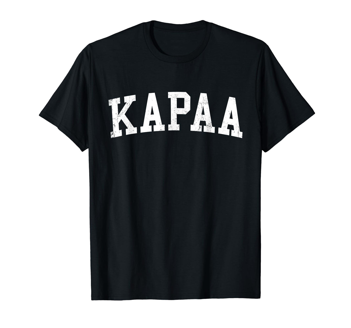 Kapaa Hi Distressed White Varsity T-Shirt - Aesthetic Graphic Unisex - T-Shirt, Sweatshirt, Hoodie