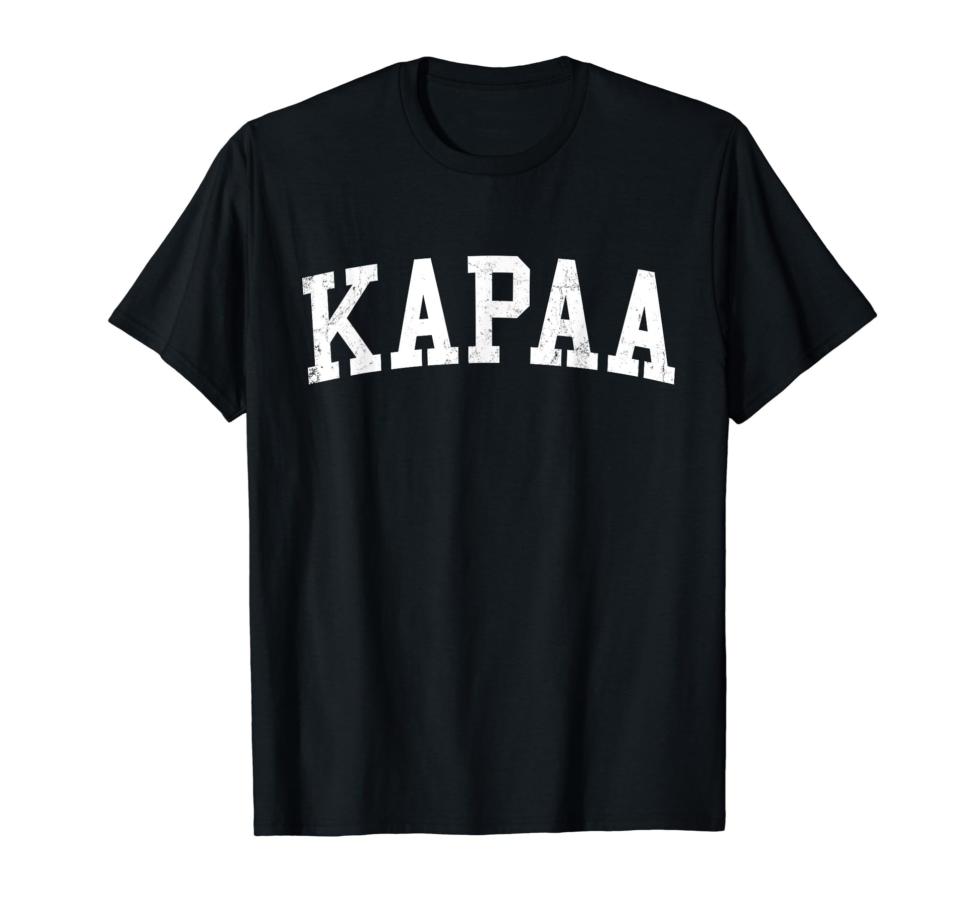 Kapaa Hi Distressed White Varsity T-Shirt - Aesthetic Graphic Unisex - T-Shirt, Sweatshirt, Hoodie