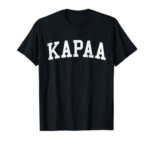 Kapaa Hi Distressed White Varsity T-Shirt - Aesthetic Graphic Unisex - T-Shirt, Sweatshirt, Hoodie