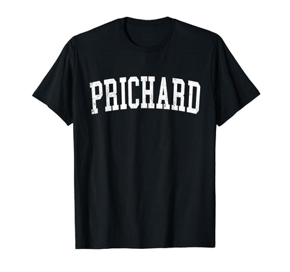 Prichard Al Distressed White Varsity T-Shirt - Aesthetic Graphic for Adults - T-Shirt, Sweatshirt, Hoodie