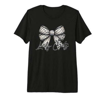 Lady Cats Volleyball Mom Coquette Bow T-Shirt - Aesthetic Graphic Unisex - T-Shirt, Sweatshirt, Hoodie