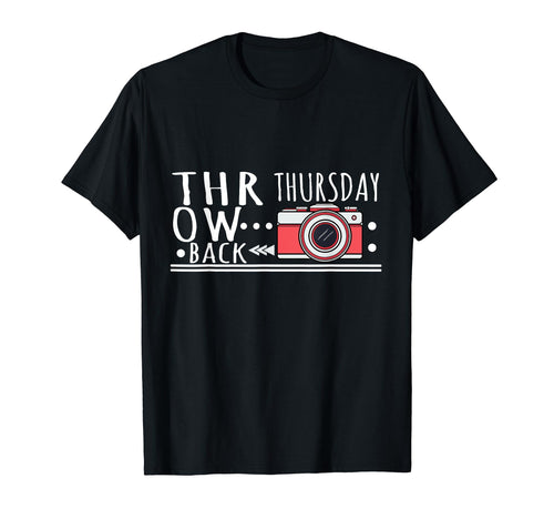 Photography Gift Throwback Camera T-Shirt - Aesthetic Graphic Unisex - T-Shirt, Sweatshirt, Hoodie