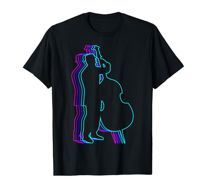Cello Player Instrument Cellist Vaporwave T-Shirt - Trendy Graphic Unisex - T-Shirt, Sweatshirt, Hoodie