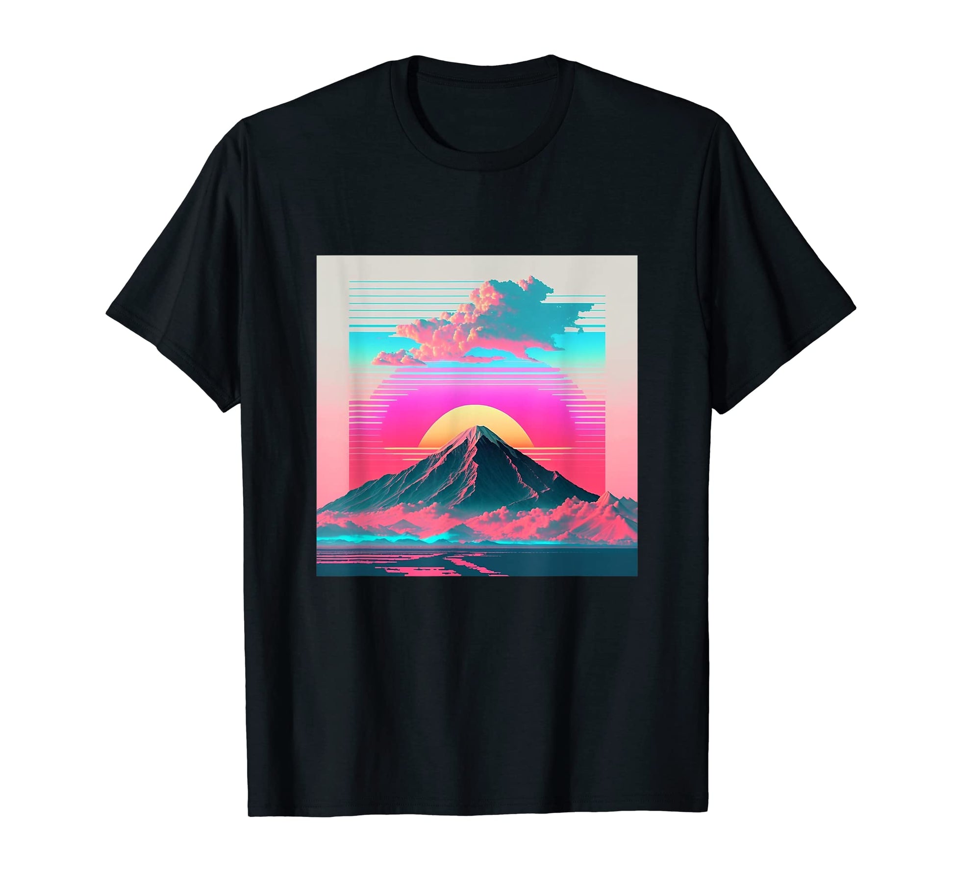 Vaperwave Aesthetic Glitch Retrowave T-Shirt - Minimalist Print for Adults - T-Shirt, Sweatshirt, Hoodie