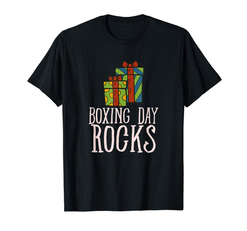 Boxing Day Rocks Box Shopping Holiday T-Shirt - Unique Graphic Unisex - T-Shirt, Sweatshirt, Hoodie