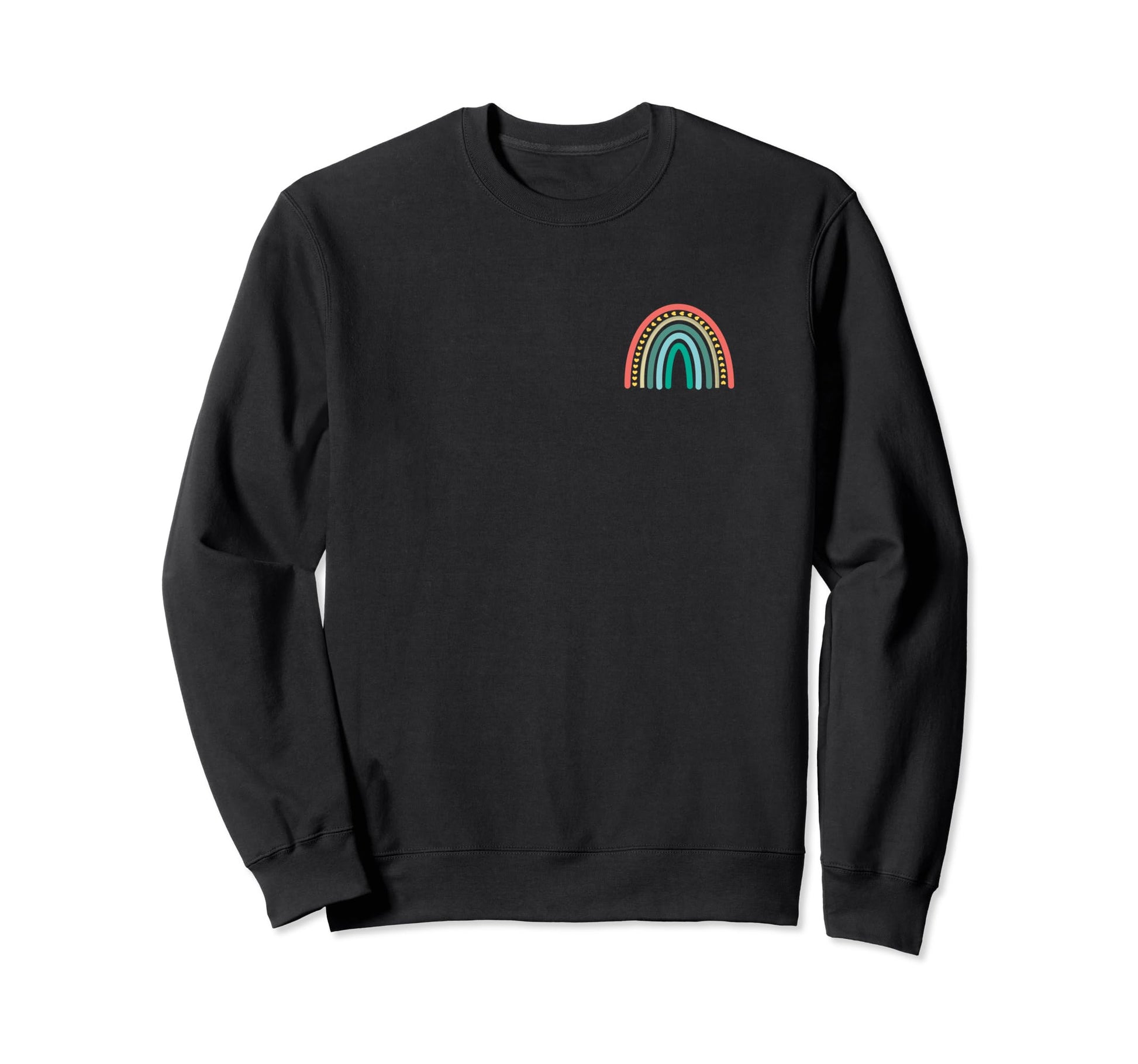 Subtle Boho Rainbow Stripes Pocket Sweatshirt - Streetwear Style Men Women - T-Shirt, Sweatshirt, Hoodie