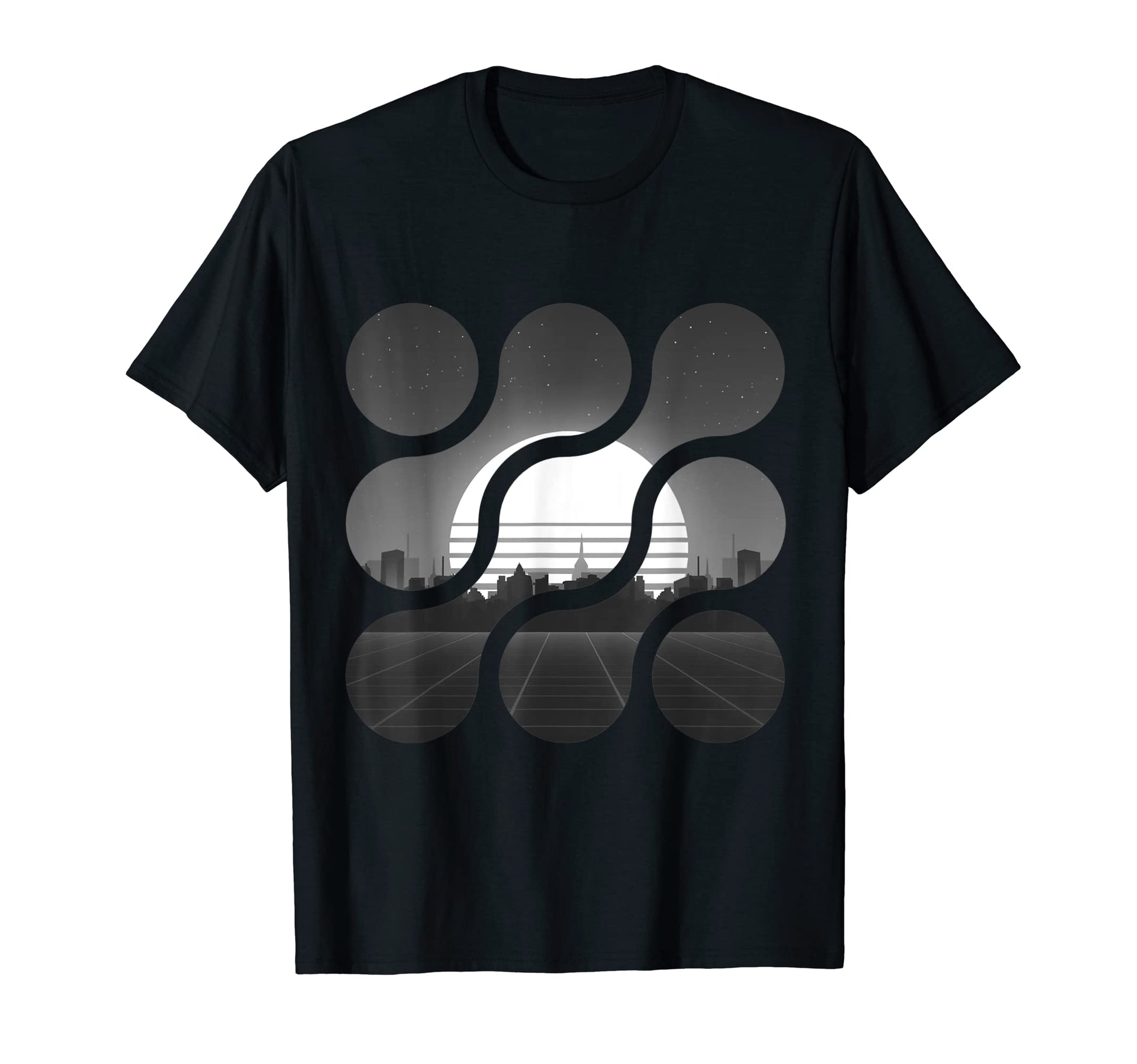 Vaporwave Aesthetic Sunset City T-Shirt - Novelty Apparel Men Women - T-Shirt, Sweatshirt, Hoodie