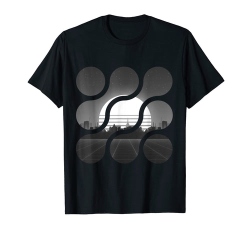 Vaporwave Aesthetic Sunset City T-Shirt - Novelty Apparel Men Women - T-Shirt, Sweatshirt, Hoodie