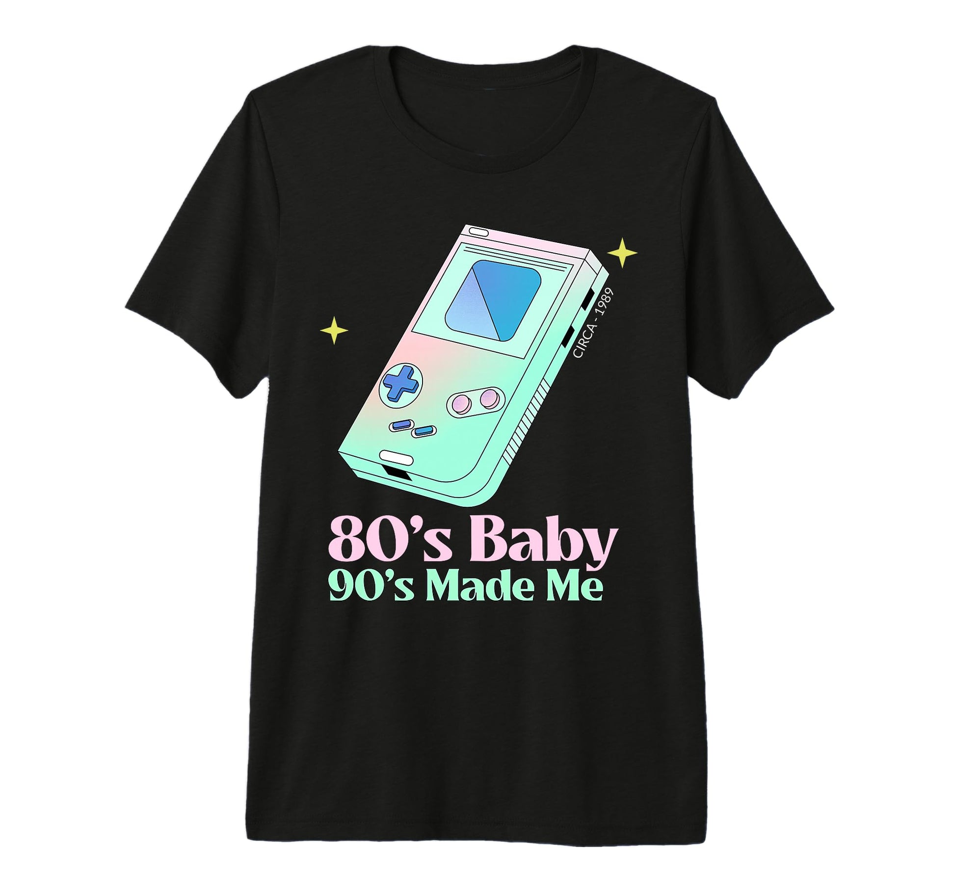 80S 90S Made Me Nostalgia Tri Blend T-Shirt - Trendy Graphic for Adults - T-Shirt, Sweatshirt, Hoodie