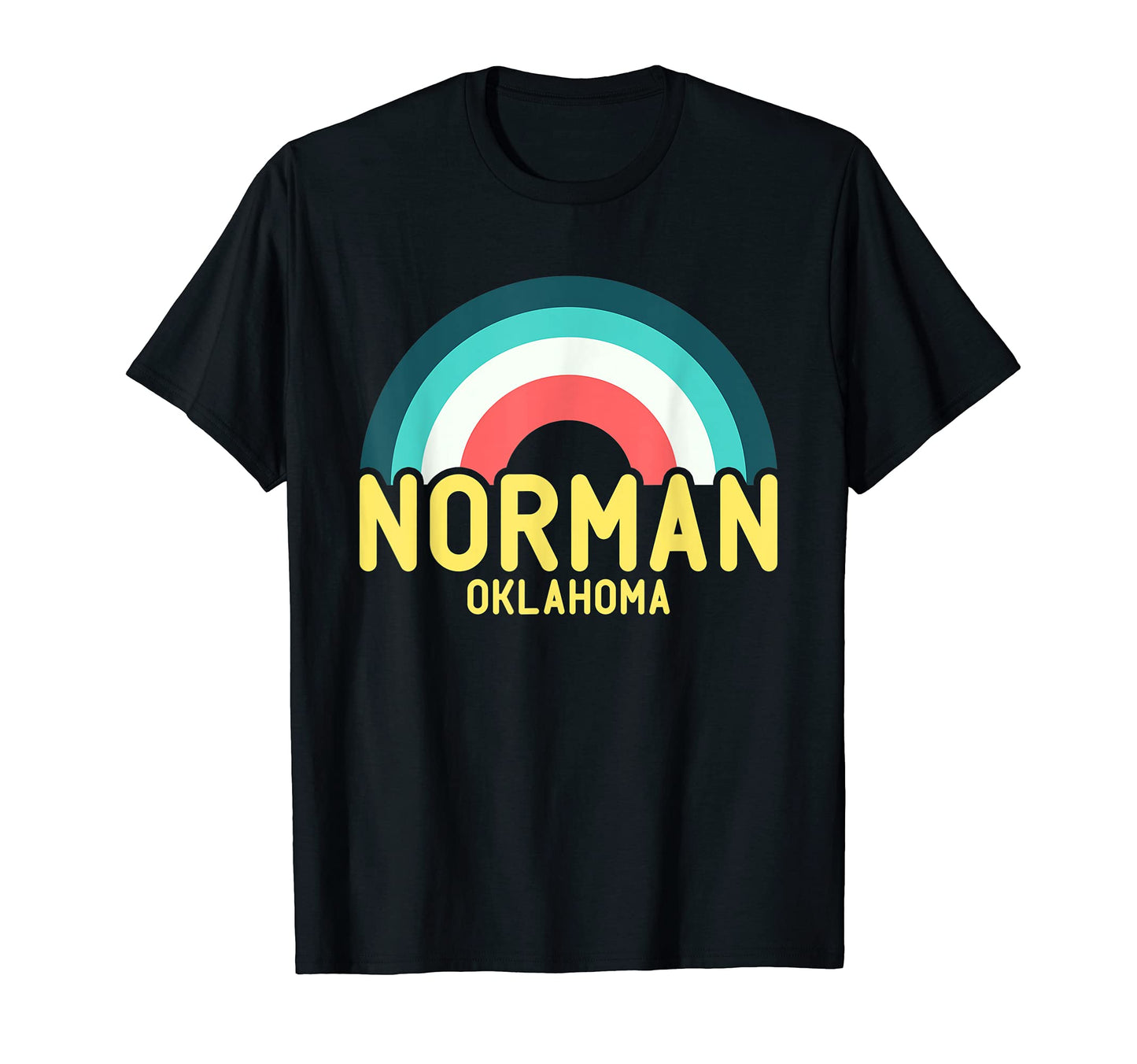 Norman Oklahoma Rainbow T-Shirt - Trendy Graphic Unisex - T-Shirt, Sweatshirt, Hoodie