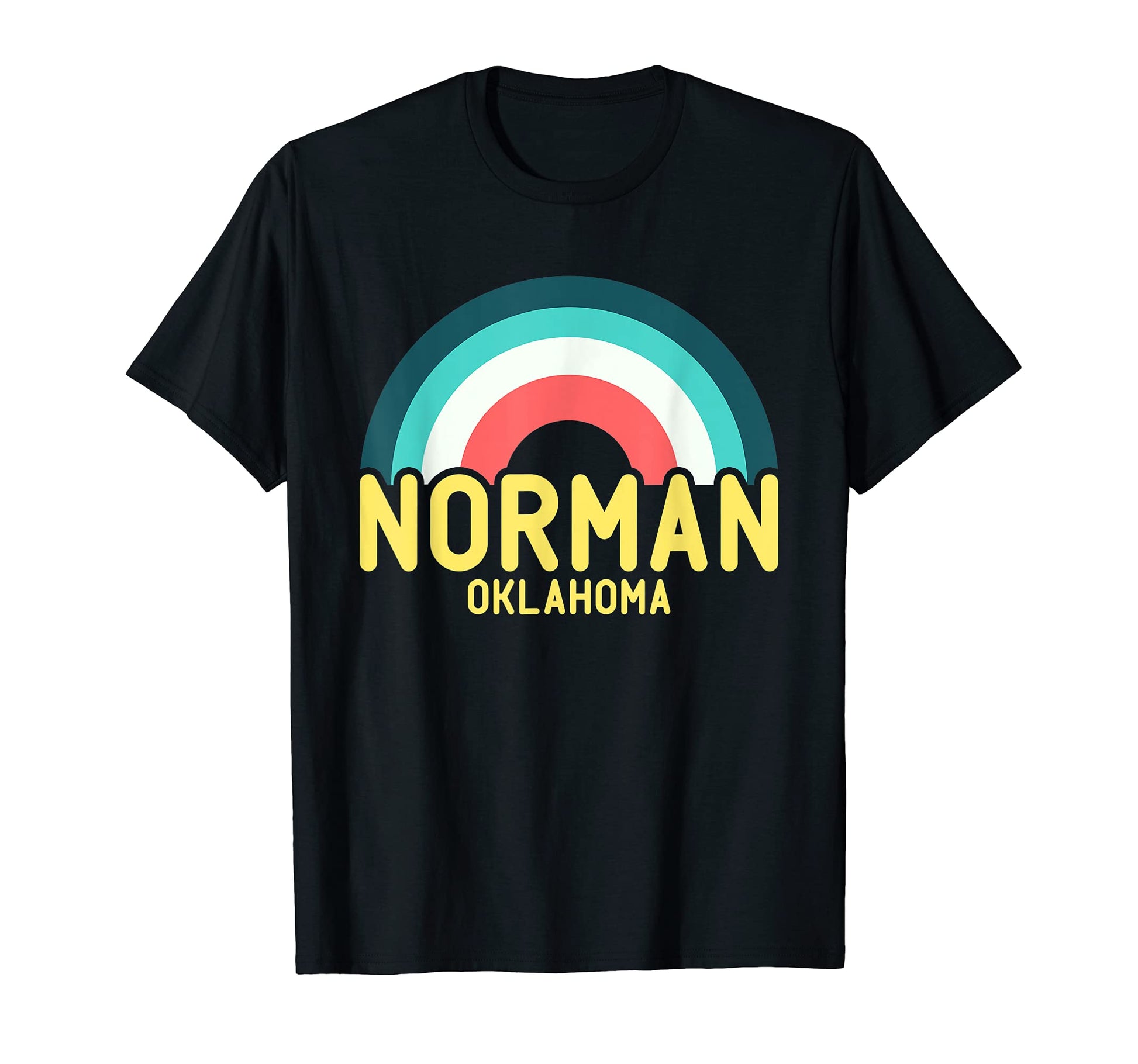Norman Oklahoma Rainbow T-Shirt - Trendy Graphic Unisex - T-Shirt, Sweatshirt, Hoodie