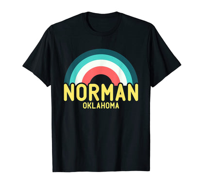 Norman Oklahoma Rainbow T-Shirt - Trendy Graphic Unisex - T-Shirt, Sweatshirt, Hoodie