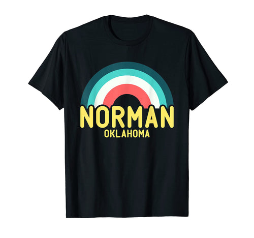 Norman Oklahoma Rainbow T-Shirt - Trendy Graphic Unisex - T-Shirt, Sweatshirt, Hoodie