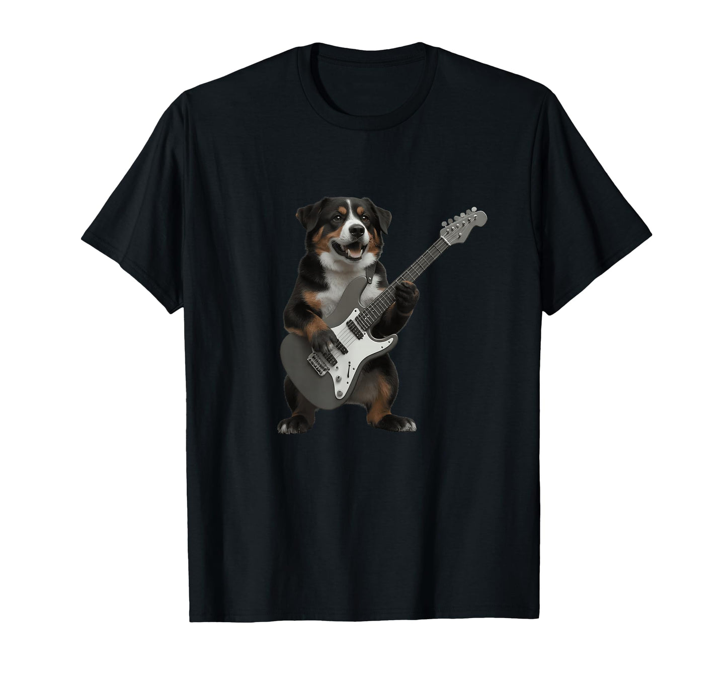 Funny Dog Playing Electric Guitar T-Shirt - Aesthetic Graphic for Adults - T-Shirt, Sweatshirt, Hoodie