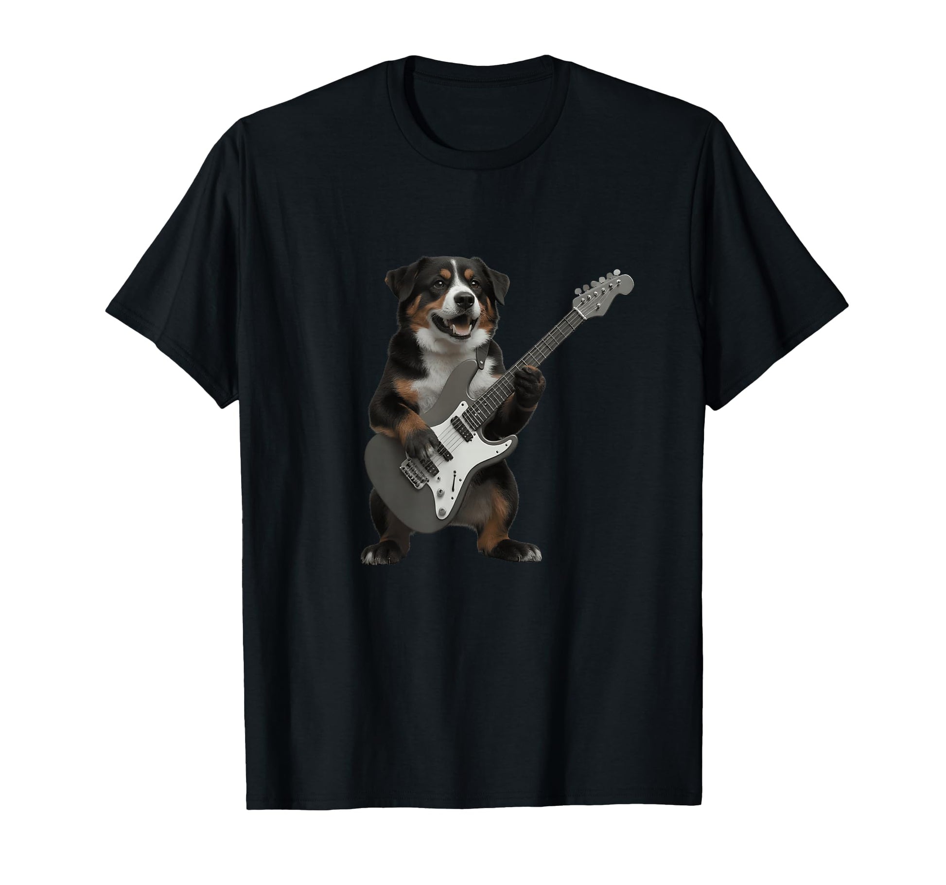Funny Dog Playing Electric Guitar T-Shirt - Aesthetic Graphic for Adults - T-Shirt, Sweatshirt, Hoodie
