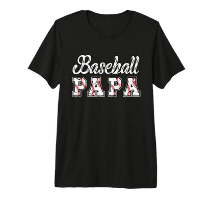 Mens Baseball Papa Baseball Player Papa T-Shirt - Trendy Graphic Men Women - T-Shirt, Sweatshirt, Hoodie
