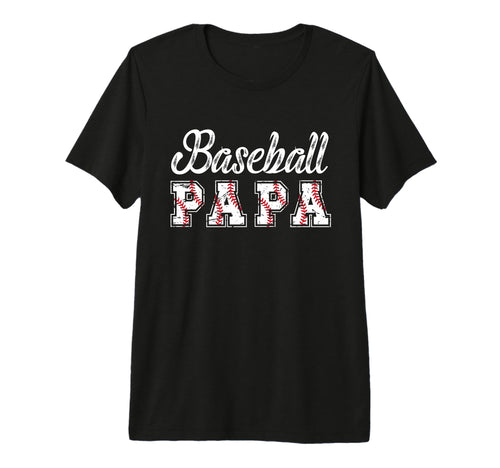 Mens Baseball Papa Baseball Player Papa T-Shirt - Trendy Graphic Men Women - T-Shirt, Sweatshirt, Hoodie