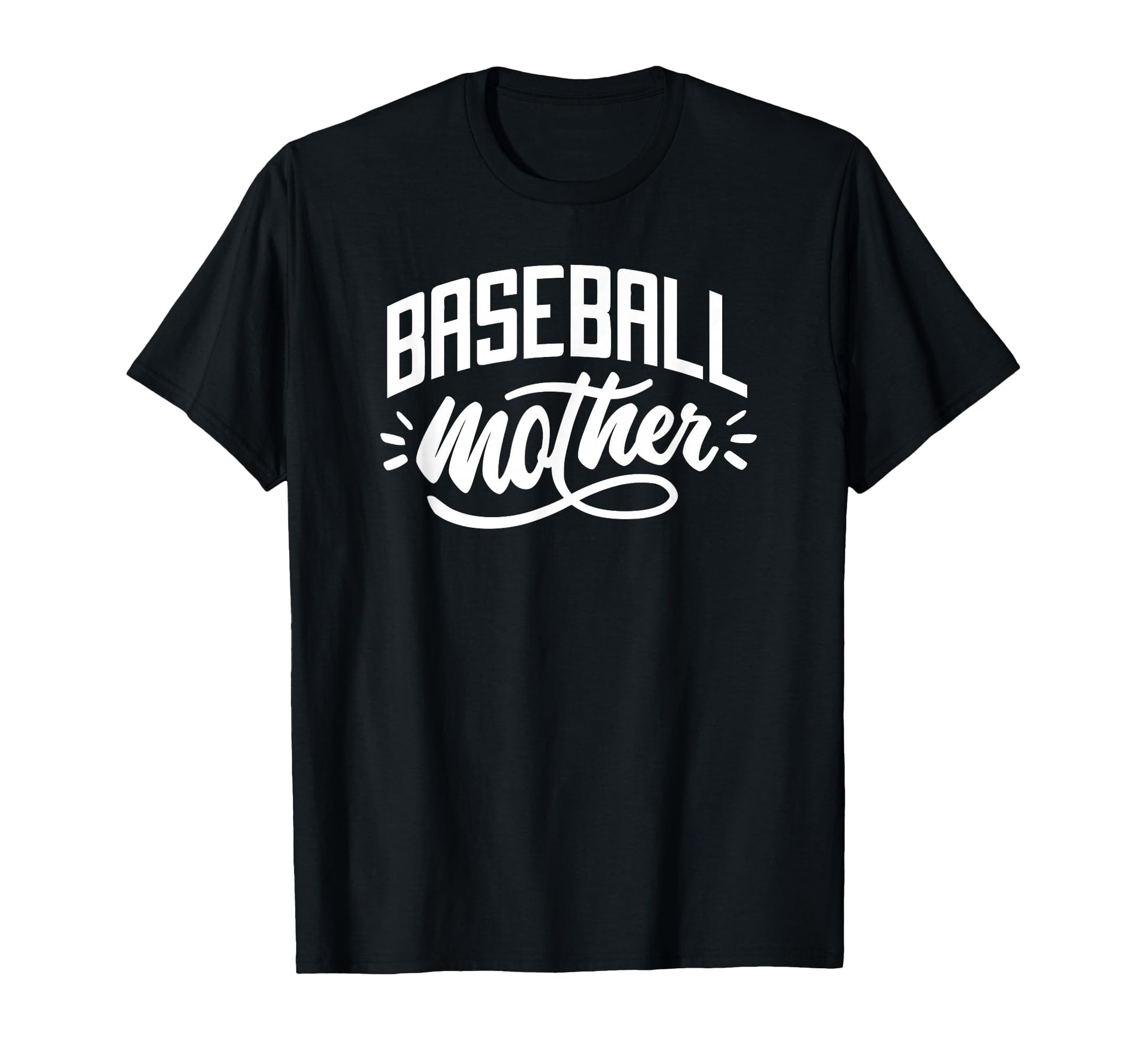 Baseball Mom Script Sports Fan T-Shirt - Unique Graphic Unisex - T-Shirt, Sweatshirt, Hoodie
