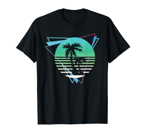 Palm Tree Vaporwave Aesthetic T-Shirt - Streetwear Style for Adults - T-Shirt, Sweatshirt, Hoodie