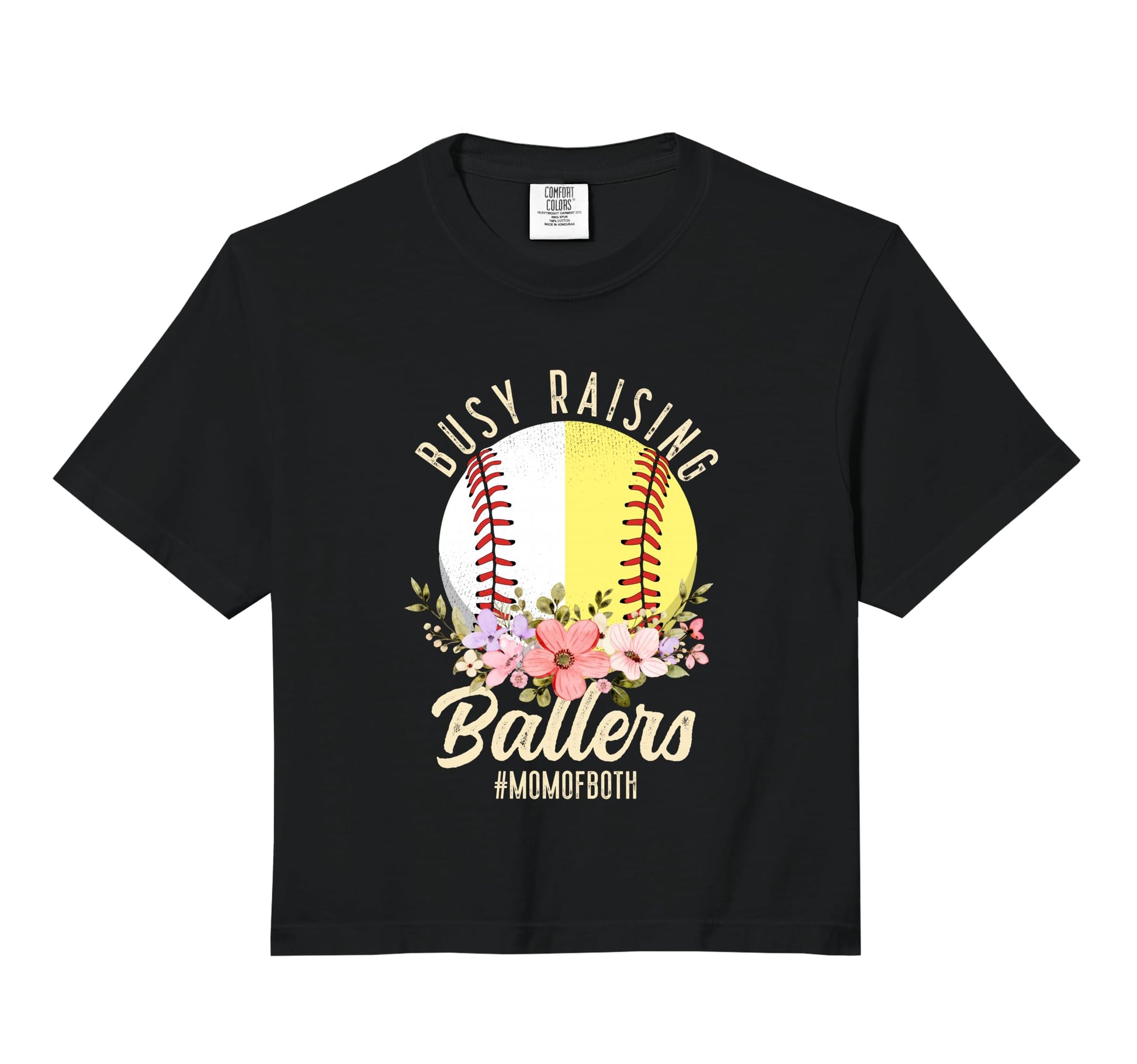 Baseball Softball Mom Both Busy Hoodie - Streetwear Style for Adults - T-Shirt, Sweatshirt, Hoodie