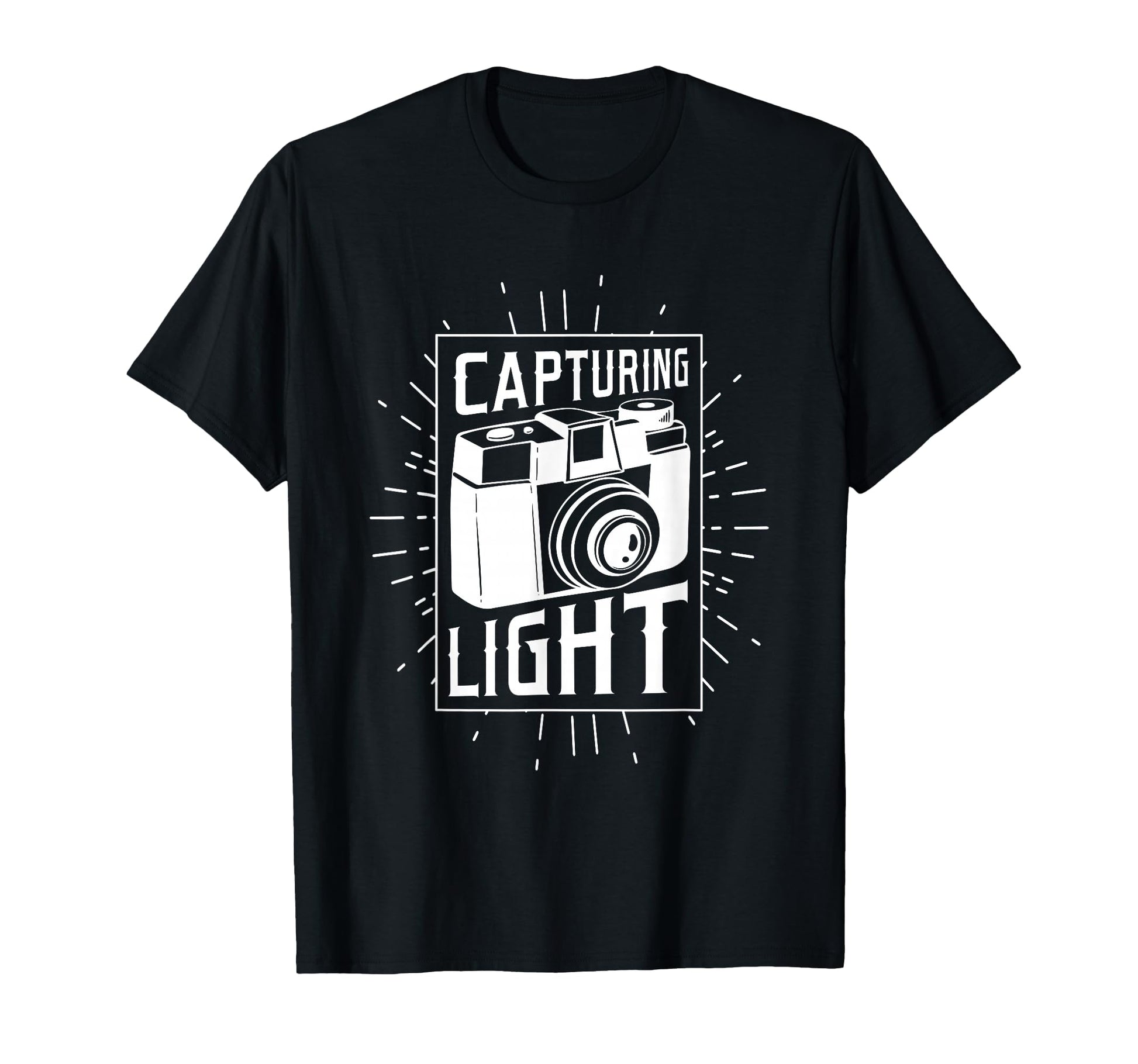 Photographer Capturing Light Funny T-Shirt - Unique Graphic Men Women - T-Shirt, Sweatshirt, Hoodie