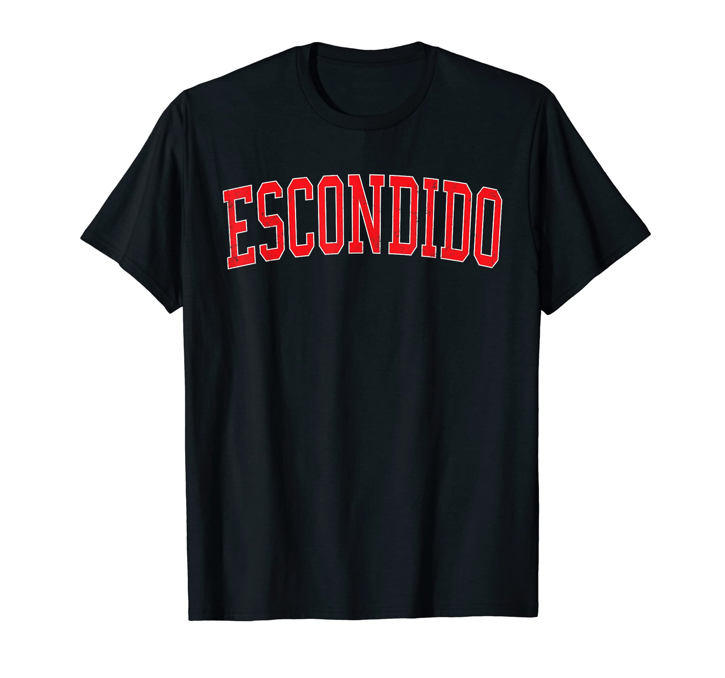 Escondido Ca Varsity Red Text T-Shirt - Novelty Apparel Unisex - T-Shirt, Sweatshirt, Hoodie