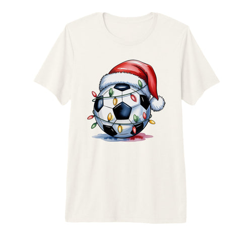 Soccer Santa Festive Cheer Game Day T-Shirt - Aesthetic Graphic for Adults - T-Shirt, Sweatshirt, Hoodie